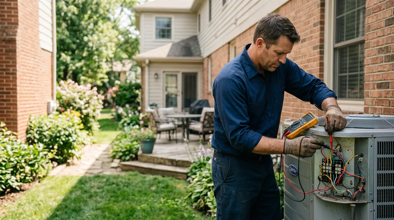 HVAC technician working near Tomah, WI